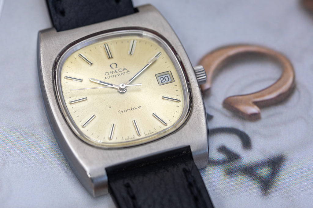 OMEGA Geneve Large TV Automatic 1973 Watch - Fully Serviced & Warranty Cal.1012