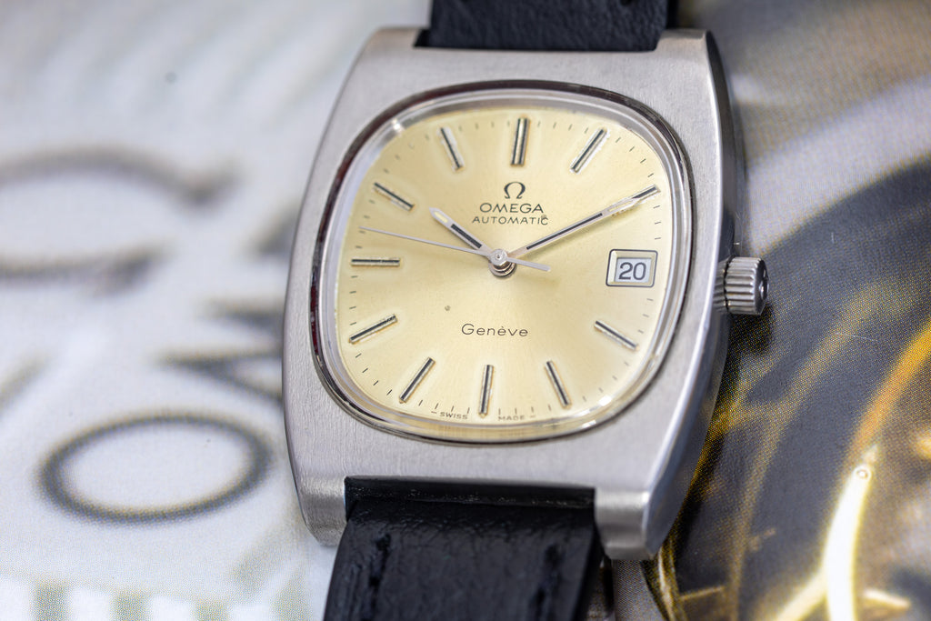 OMEGA Geneve Large TV Automatic 1973 Watch - Fully Serviced & Warranty Cal.1012
