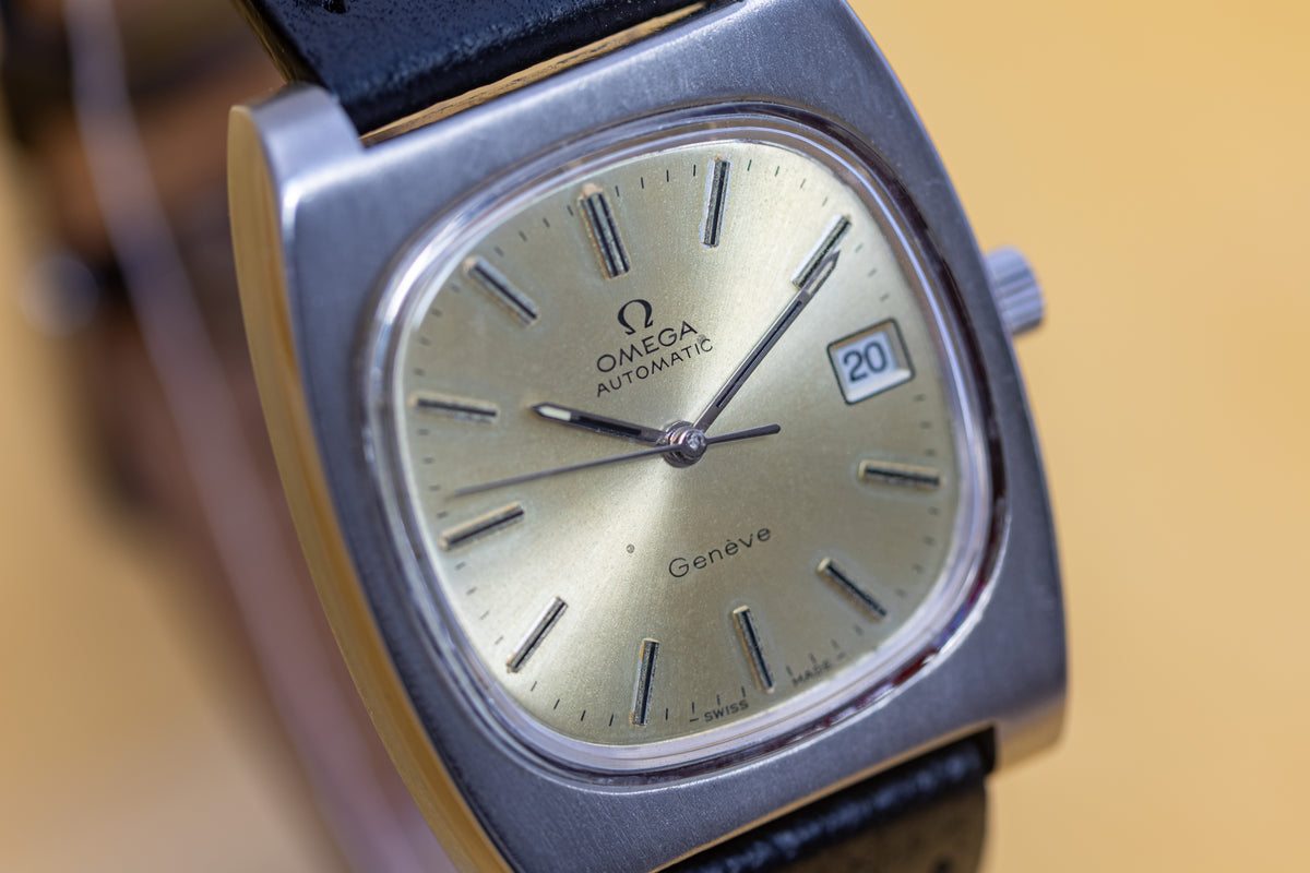 OMEGA Geneve Large TV Automatic 1973 Watch - Fully Serviced & Warranty Cal.1012