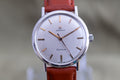 VINTAGE MANUAL WIND STAINLESS STEEL OMEGA GENEVE WATCH CAL.600 DATED 1964 IN EXCELLENT CONDITION