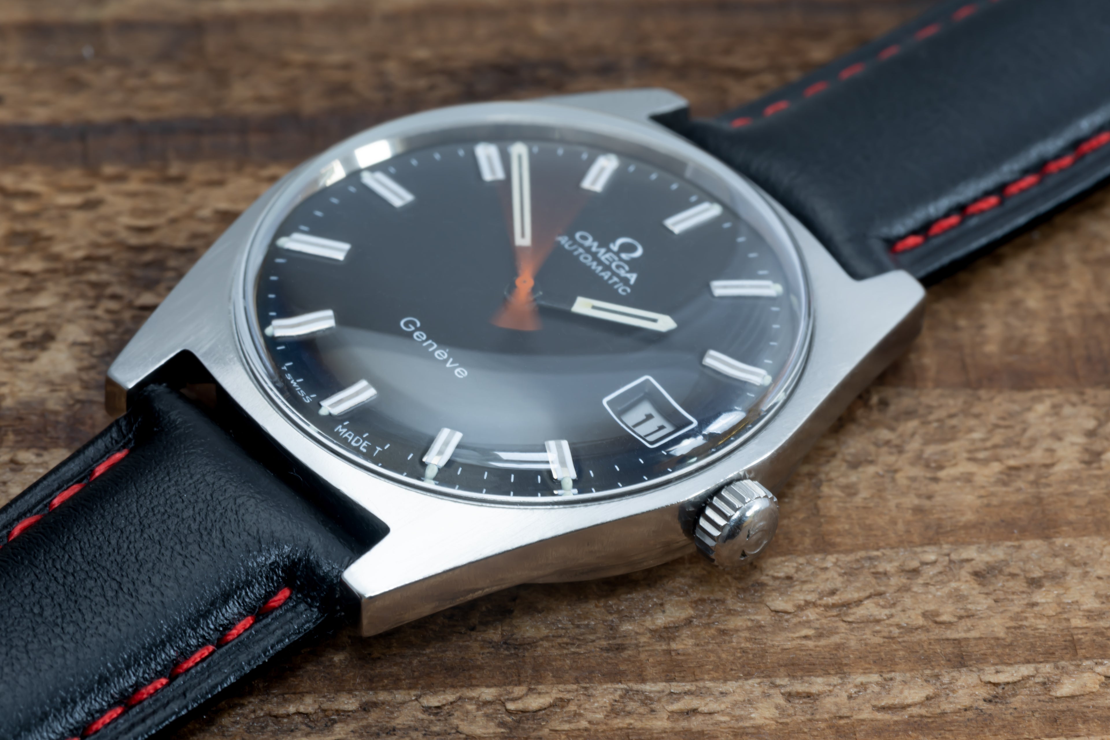 EXCEPTIONAL OMEGA GENEVE RACING CALENDAR AUTOMATIC CAL.565 DATED 1971 WATCH