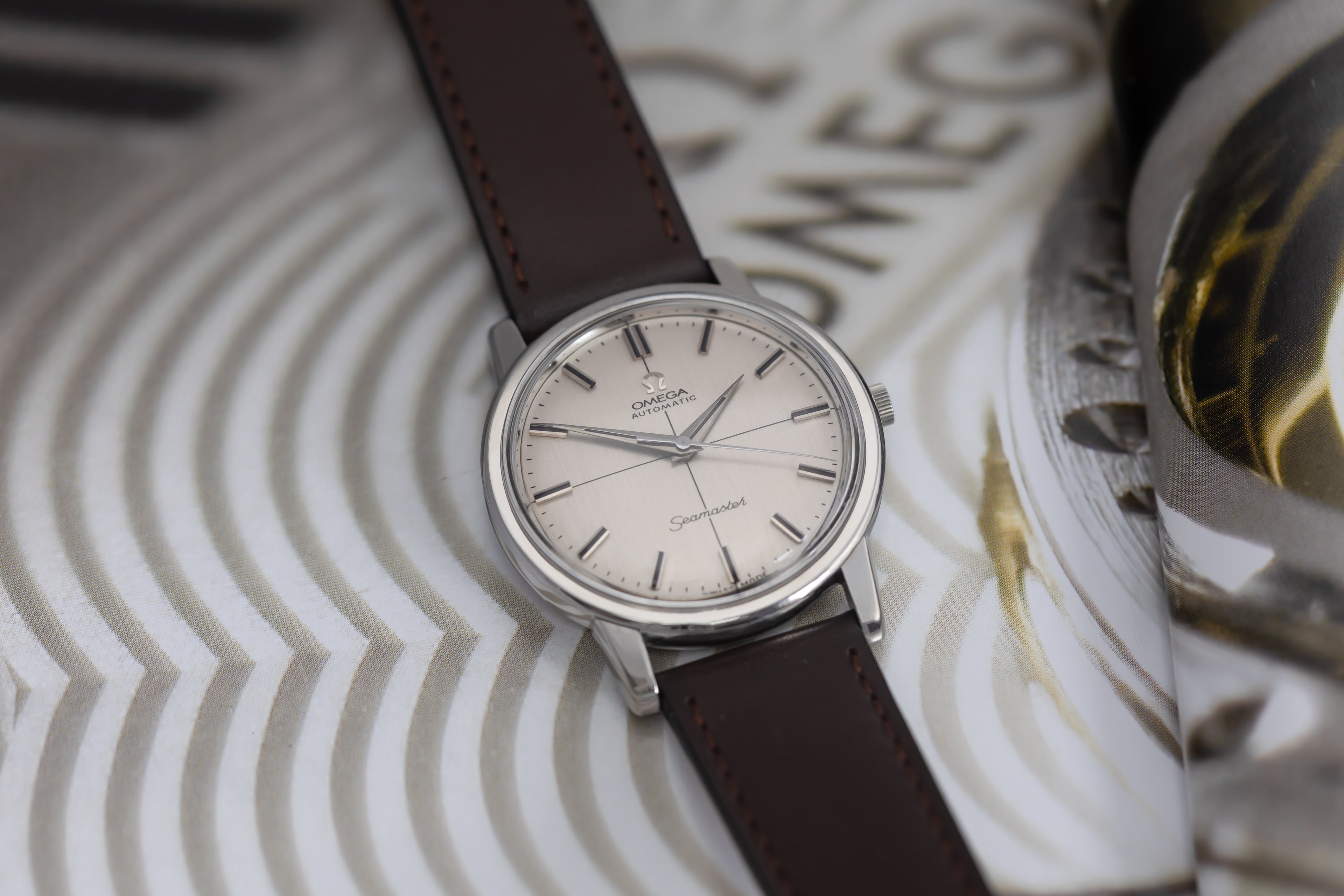 STUNNING GENUINE AUTOMATIC OMEGA SEAMASTER CROSSHAIR CAL.552 FROM 1964