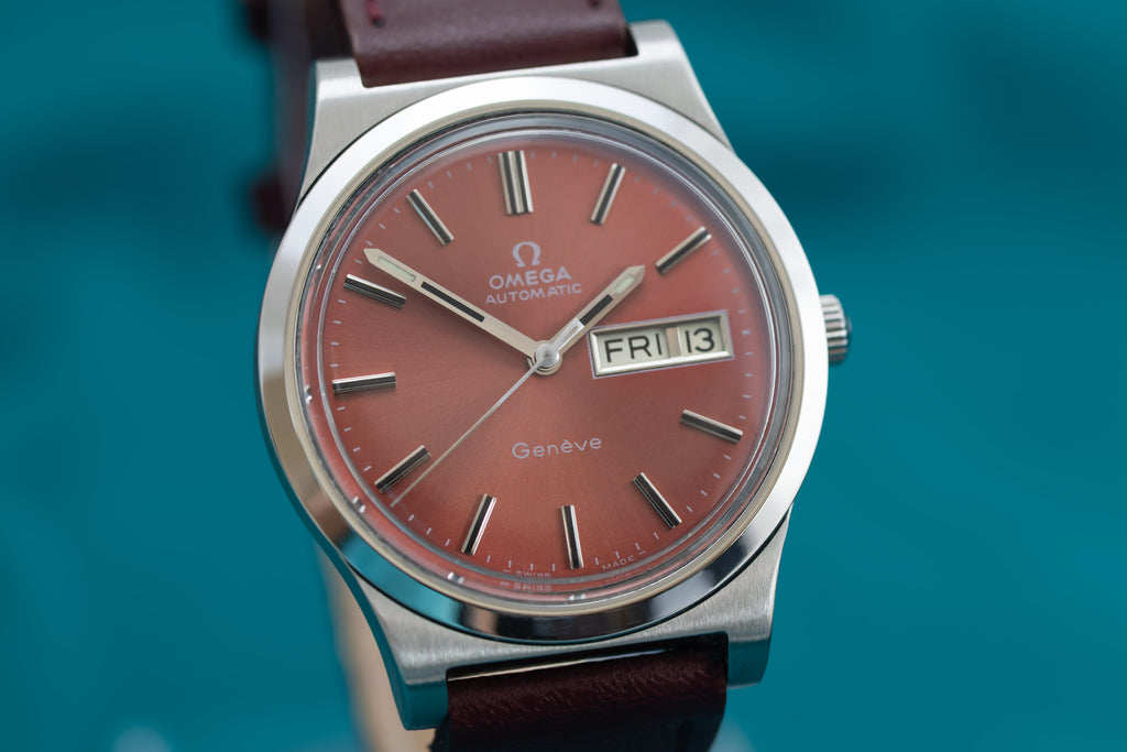 SUPERB GENUINE AUTOMATIC OMEGA GENEVE DAY/DATE CAL.1022 FROM 1977