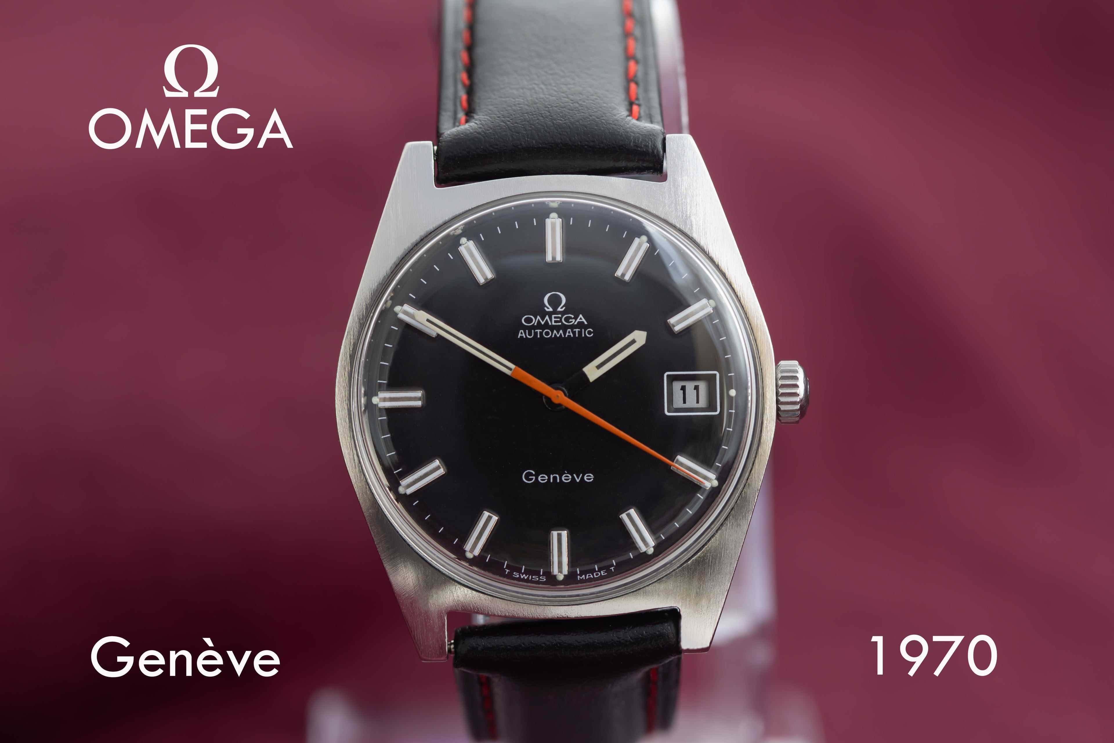 EXCEPTIONAL OMEGA GENEVE RACING CALENDAR AUTOMATIC CAL.565 DATED 1971 WATCH