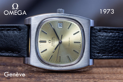 OMEGA Geneve Large TV Automatic 1973 Watch - Fully Serviced & Warranty Cal.1012